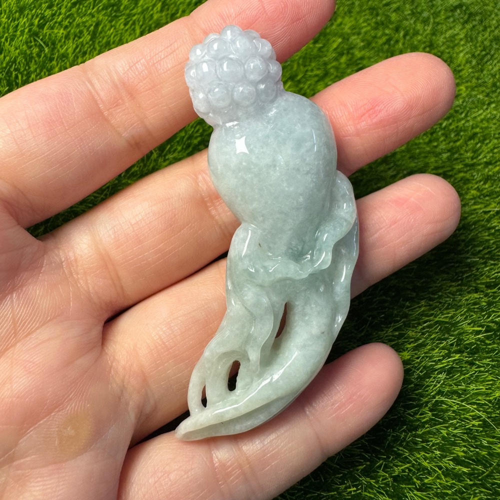 [買太多出清] 天然緬甸 A 貨翡翠  自在人蔘 悠閒人蔘 春彩色-細節圖7