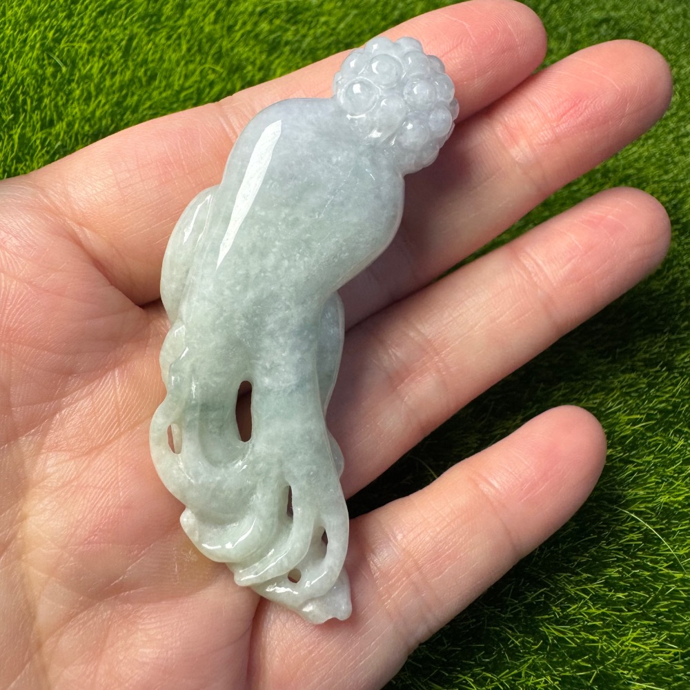 [買太多出清] 天然緬甸 A 貨翡翠  自在人蔘 悠閒人蔘 春彩色-細節圖8