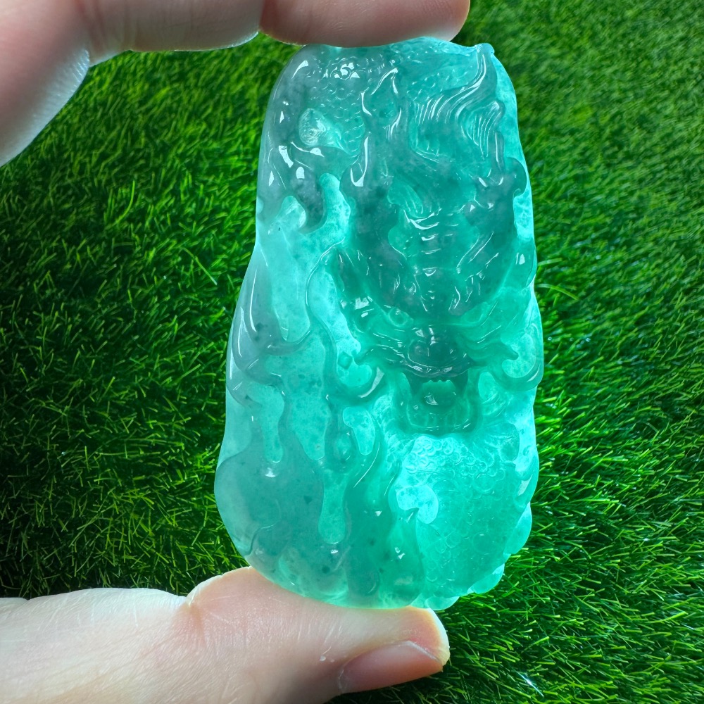 [特價不議價] 天然A 貨翡翠 瓜地馬拉 威料 龍牌 危地馬拉-細節圖4