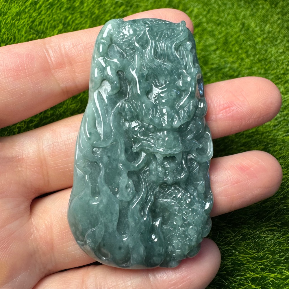 [特價不議價] 天然A 貨翡翠 瓜地馬拉 威料 龍牌 危地馬拉-細節圖6