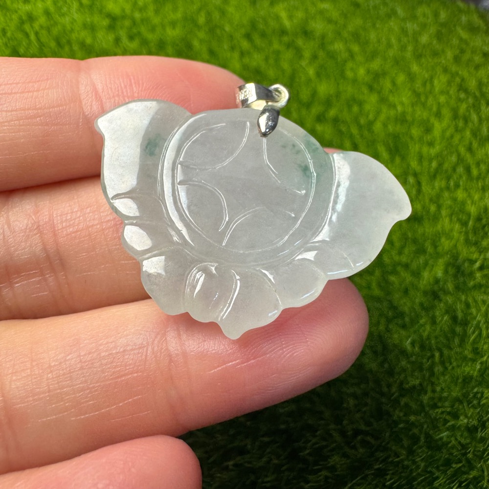[買太多出清] 天然緬甸 A 貨翡翠 冰起膠飄花 蝴蝶-細節圖5