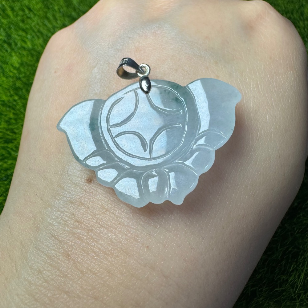 [買太多出清] 天然緬甸 A 貨翡翠 冰起膠飄花 蝴蝶-細節圖6