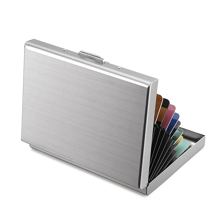 卡包 卡盒 風琴卡包 收納卡夾 不銹鋼 金屬卡包 便攜 隨身 信用卡 駕照 證件 證件包 信用卡盒 時尚 大氣 收納盒-細節圖7