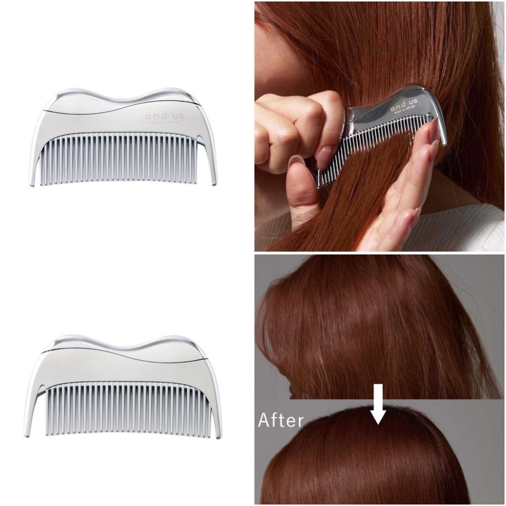＊DDJP小舖＊日本品牌 防靜電平板梳子 平板梳 隨身梳 不挑頭型梳子 梳子  3COINS 梳子 and us-細節圖3