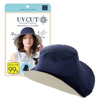 ＊DDJP小舖＊日本摺疊帽 防曬遮陽漁夫帽 防曬帽 冷感帽 蕾絲帽 雙面漁夫帽 冷感防曬帽 大帽緣附繩帽 日本帽子-細節圖5