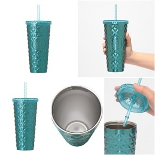 ＊DDJP小舖＊日本星巴克 2025夏季 星巴克 海洋水藍系列 保溫瓶 不鏽鋼吸管杯 保溫瓶 隨行杯 馬克杯 雙層玻璃杯-細節圖3