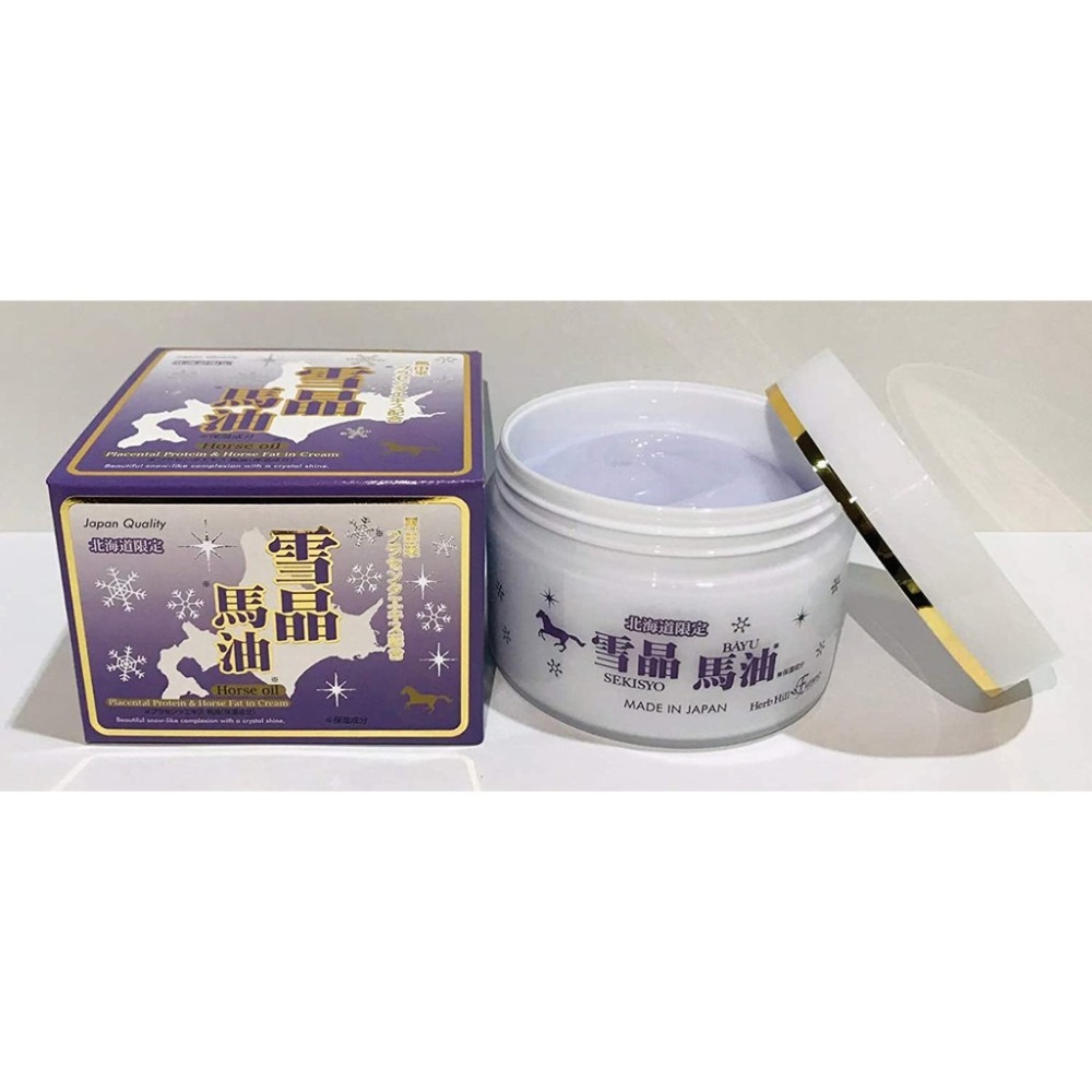 ✽DDJP小舖✽ 日本 北海道限定 雪晶馬油 薰衣草馬油 140g 乳霜 薰衣草雪晶馬油 富良野限定-細節圖2