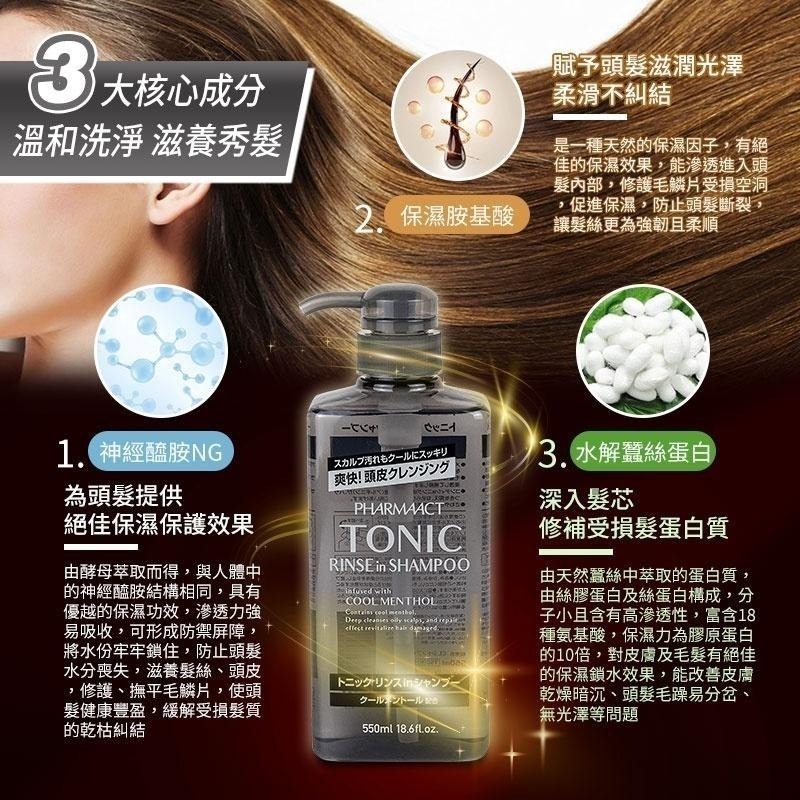 日本熊野油脂 清涼保濕沐浴乳 / TONIC酷涼雙效洗髮精 KUMANO YUSHI 涼感【風行小舖】-細節圖5