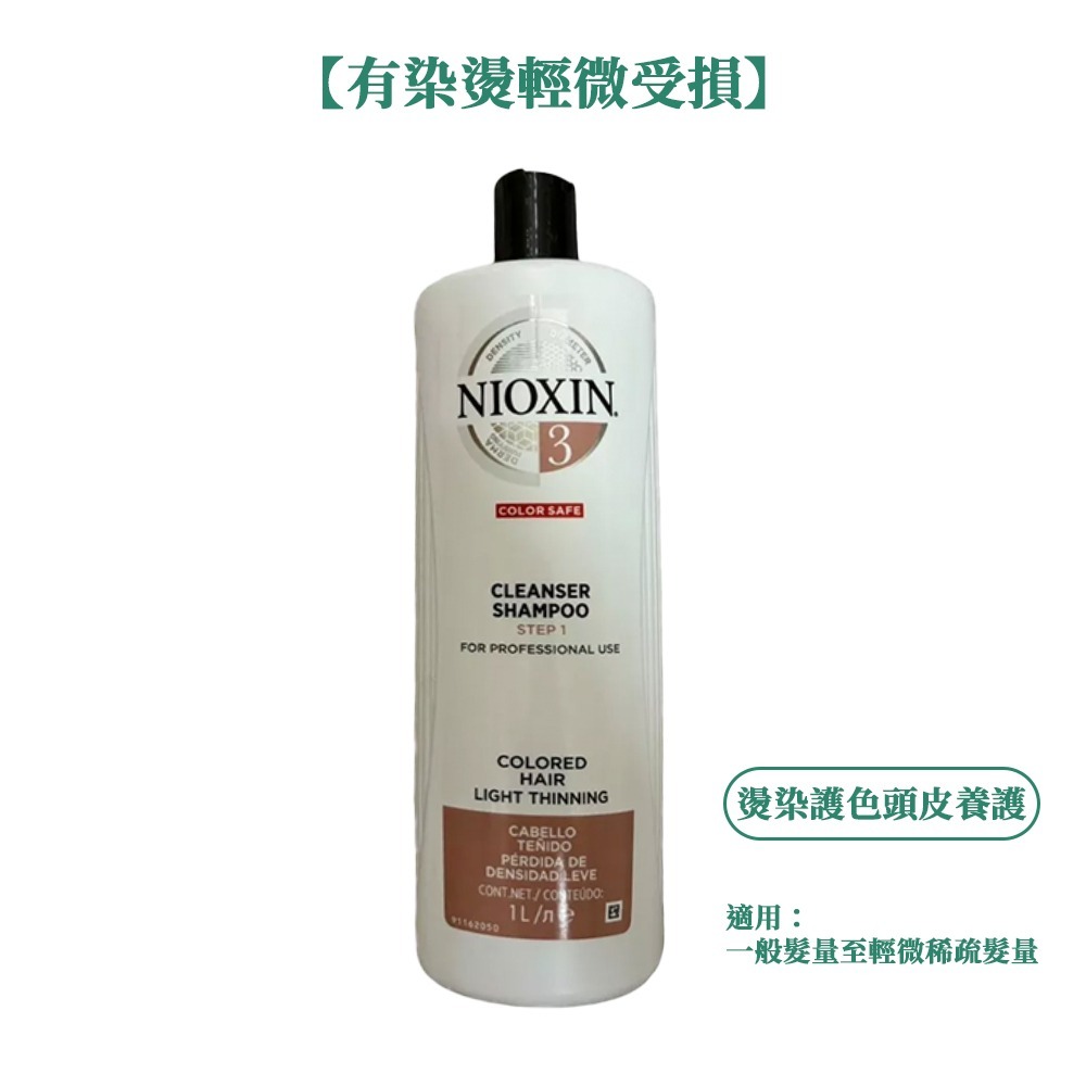 NIOXIN 耐奧森 儷康絲 頭皮養護 洗髮精 護髮素 1000ml【風行小舖】-規格圖3