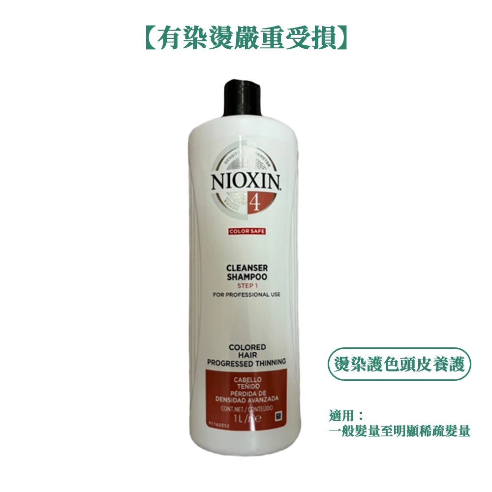 NIOXIN 耐奧森 儷康絲 頭皮養護 洗髮精 護髮素 1000ml【風行小舖】-規格圖3