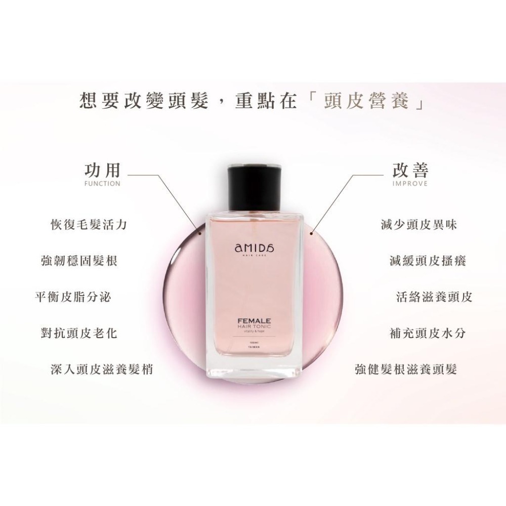 【限時買一送一】AMIDA 養髮液 100ml (男用/女用) 養髮水 頭皮水 頭皮護理-細節圖5