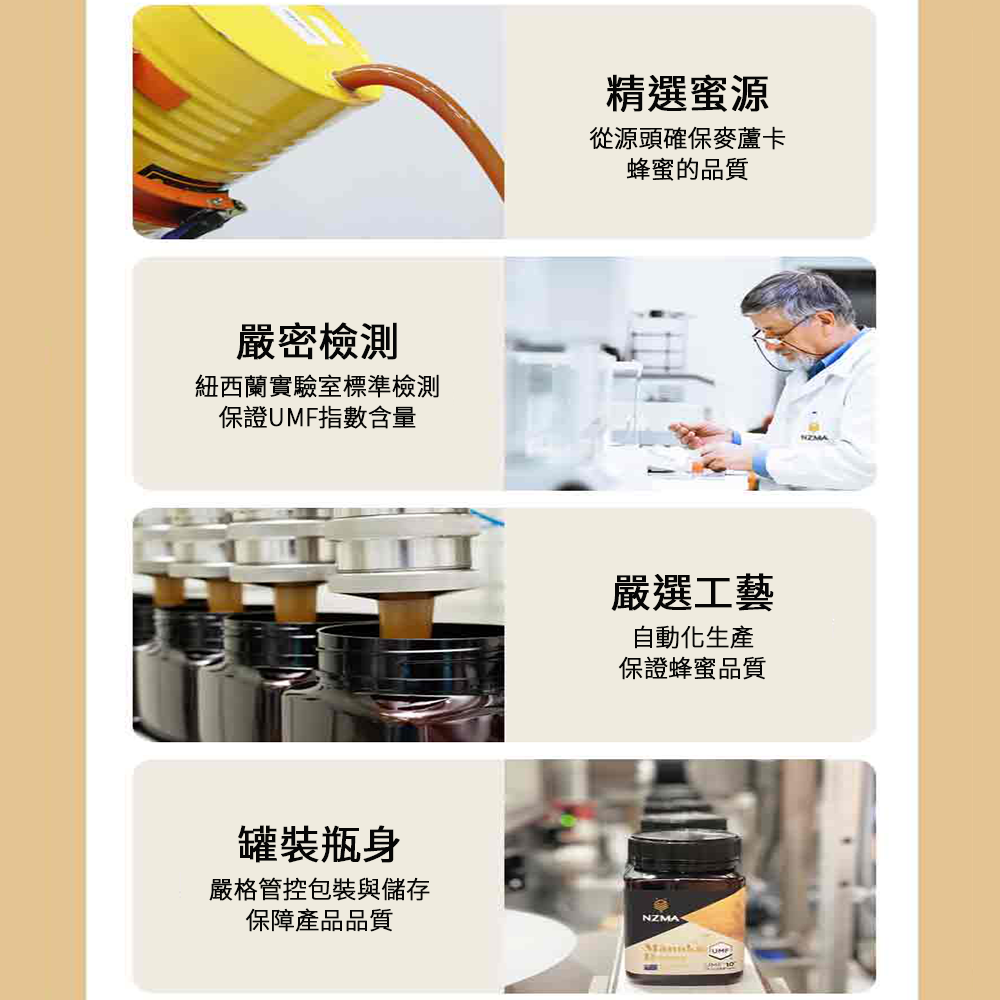 NZMA 紐西蘭 麥蘆卡蜂蜜 蜂蜜 UMF5+/10+15+ (MGO 83+/263+/514+) 罐裝/隨身包-細節圖7