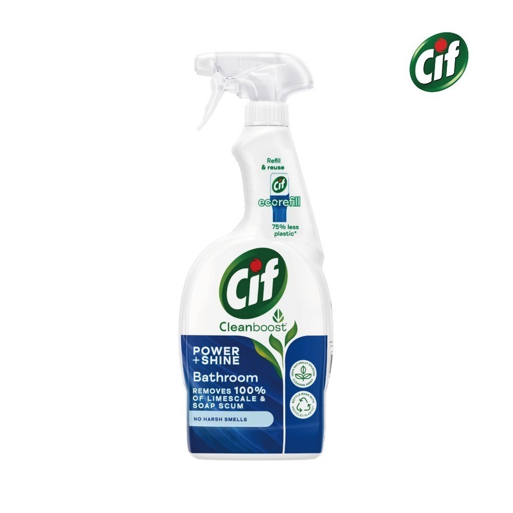 【7-ELEVEN 門市團購】Cif 晶杰 浴室亮澤除水垢清潔劑 浴室清潔劑 700ml 二入組/六入組【風行小舖】-細節圖5