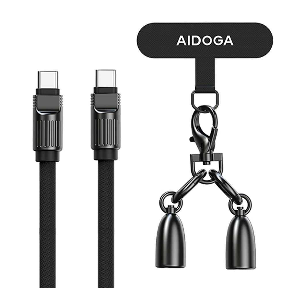 AIDOGA 艾迪伽 USB-C TO Type-C PD 充電傳輸快充線 手機掛繩 子彈系列 1.2M-規格圖11
