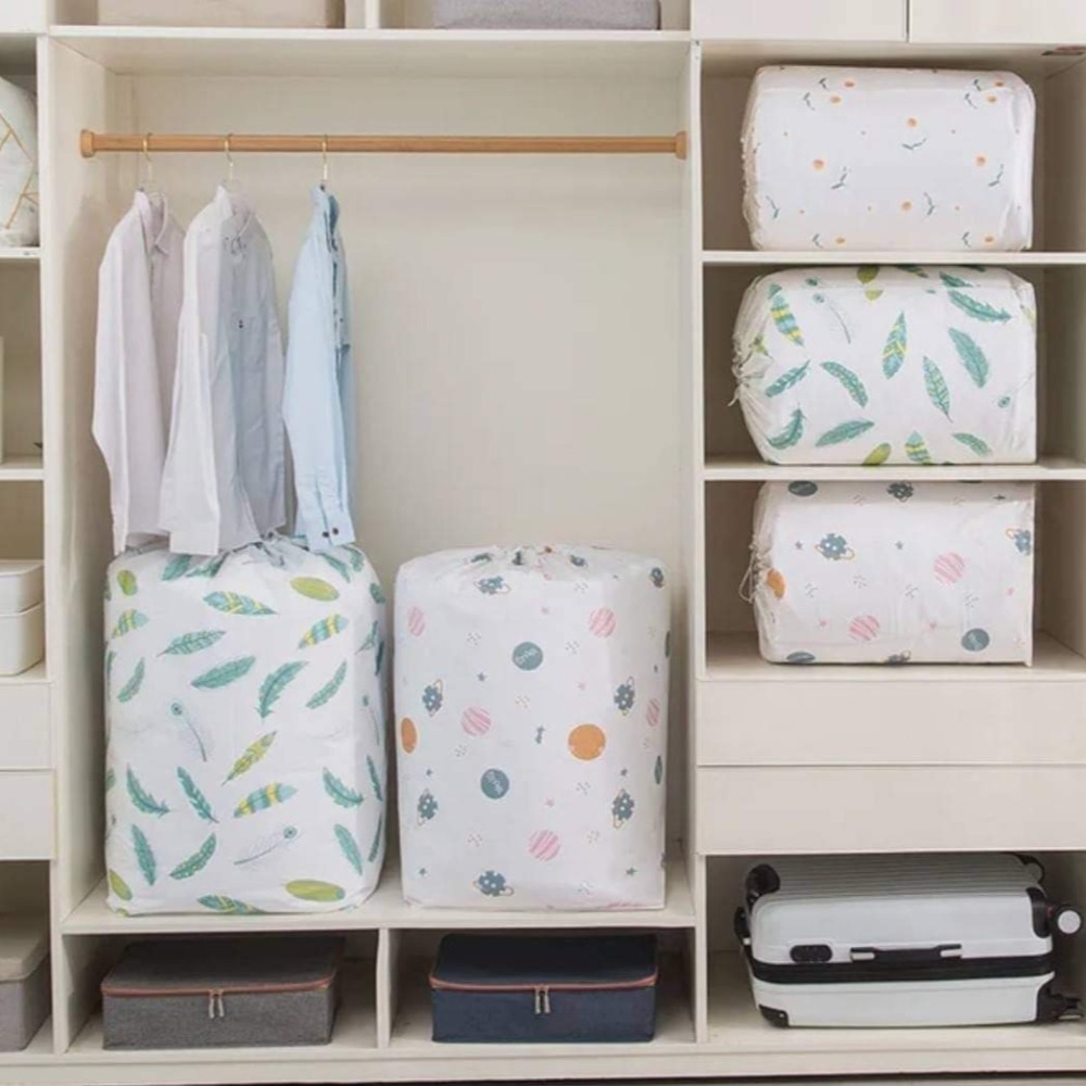 圓筒 棉被收納束口袋-細節圖2