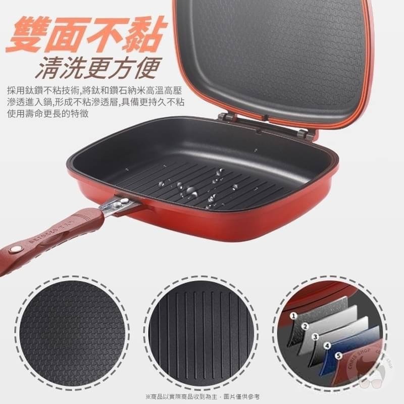 多功能熱循環 不沾雙面鍋-32CM-細節圖3