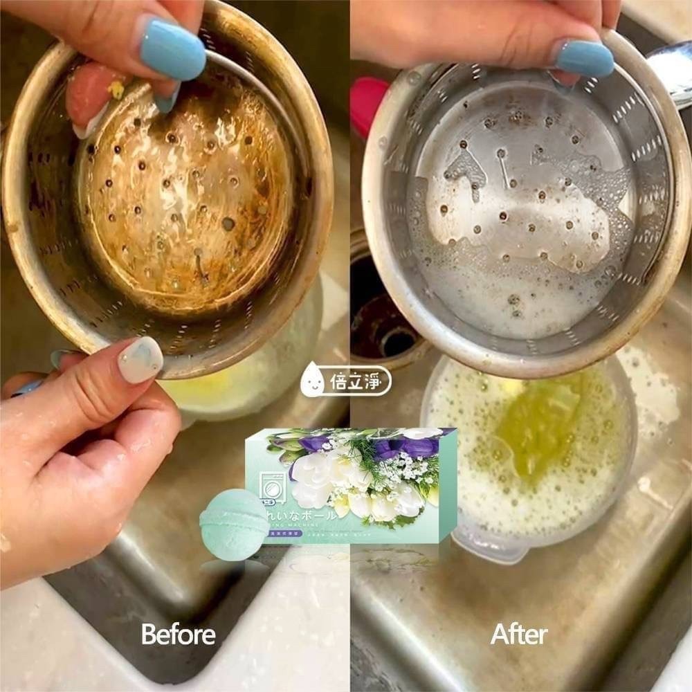 倍立淨 小蒼蘭香氛洗衣槽潔淨炸彈球-細節圖5