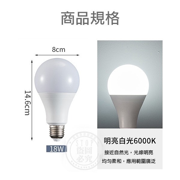 LED 18W白光節能高亮燈-細節圖4