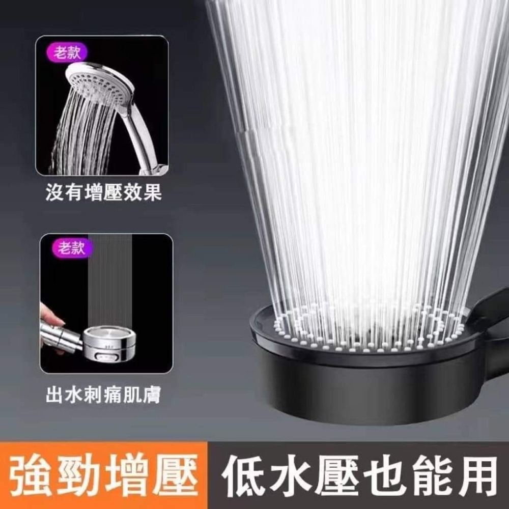 黑武士連體款花灑蓮蓬頭-細節圖3