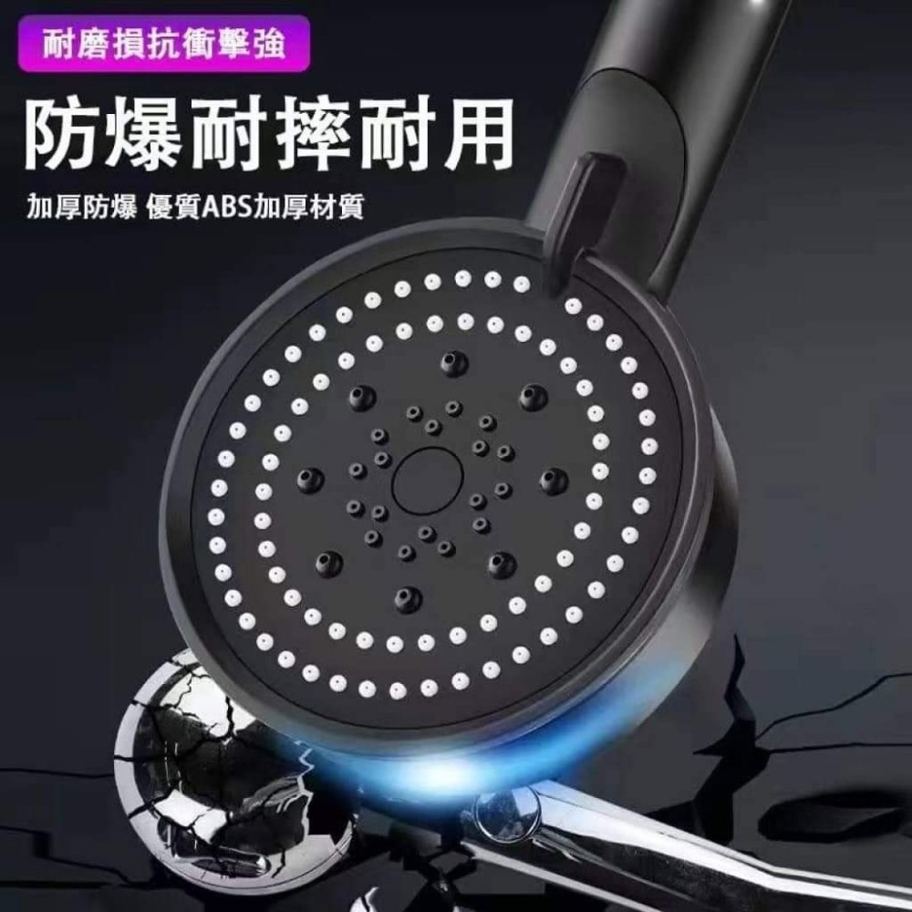 黑武士連體款花灑蓮蓬頭-細節圖4