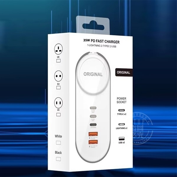 USB A+C 5孔USB 延長線 35W快充插座-細節圖3