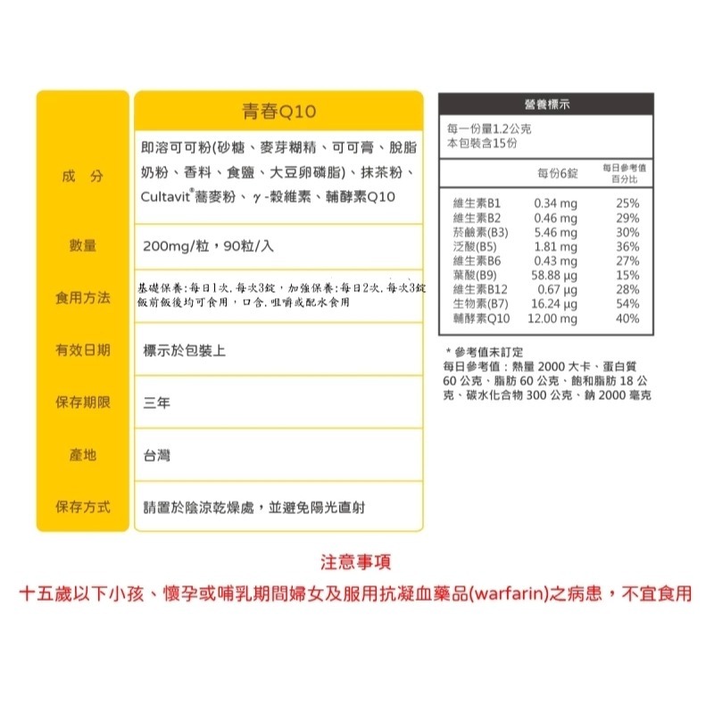 天然榖物香 青春Q10 (90顆裝)-細節圖5