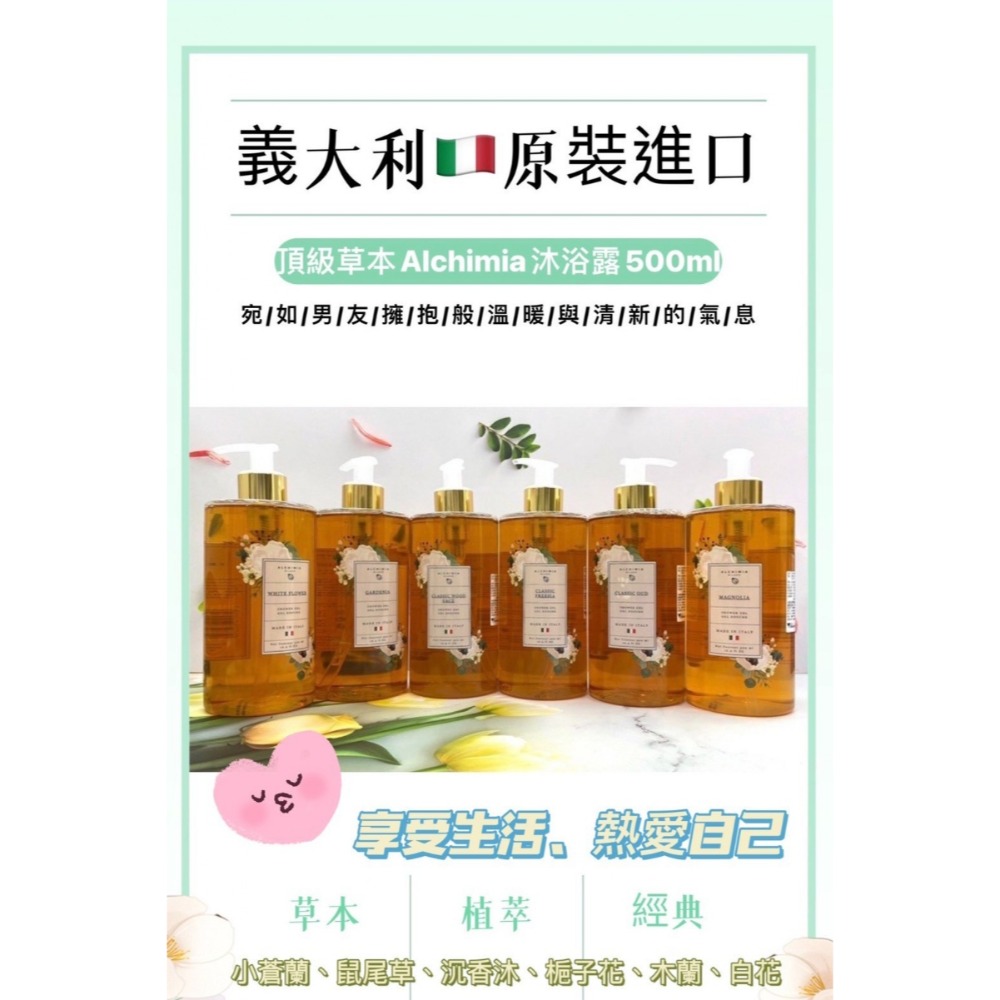 義大利🇮🇹  Alchimia 草本頂級沐浴露 500ml-細節圖2