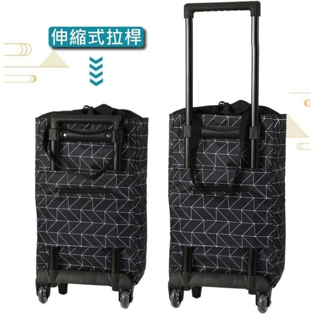 雙層防水保溫拉桿購物車-細節圖3