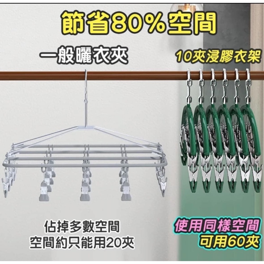 不鏽鋼防風弧形防滑曬衣架-細節圖3