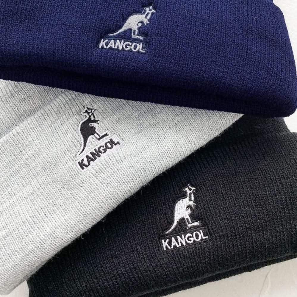 KANGOL 袋鼠刺繡針織毛帽-細節圖2