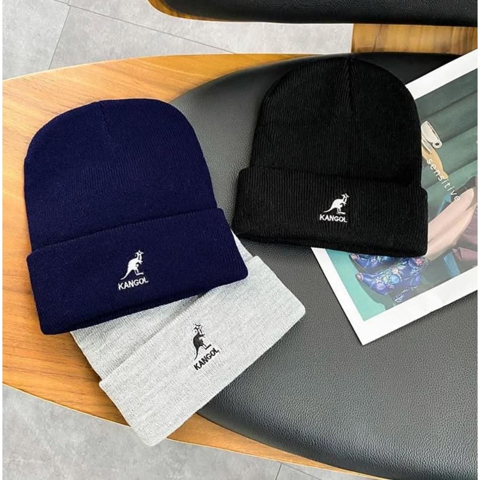 KANGOL 袋鼠刺繡針織毛帽-細節圖8