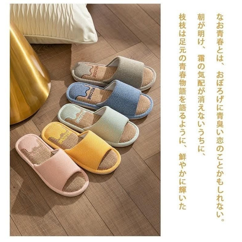 “厚“感四季貓耳棉麻透氣防滑室內拖鞋-細節圖2