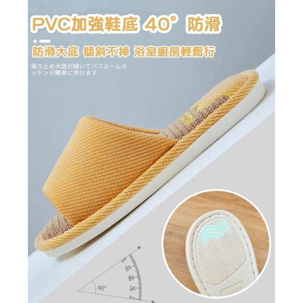 “厚“感四季貓耳棉麻透氣防滑室內拖鞋-細節圖8