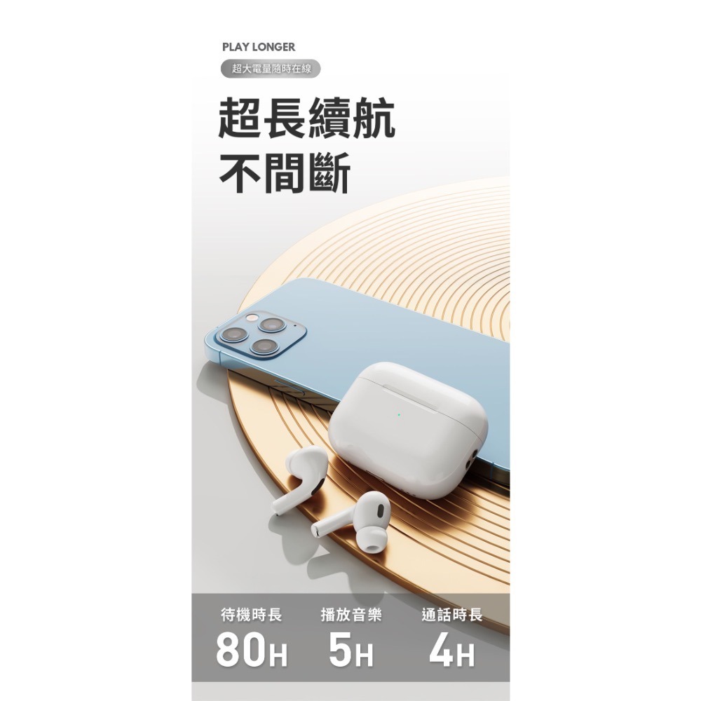 CB🌟G＇FIVE 基伍 ANC降噪 TWS真無線立體聲耳機 無線充電 13mm銅環降噪喇叭-細節圖7