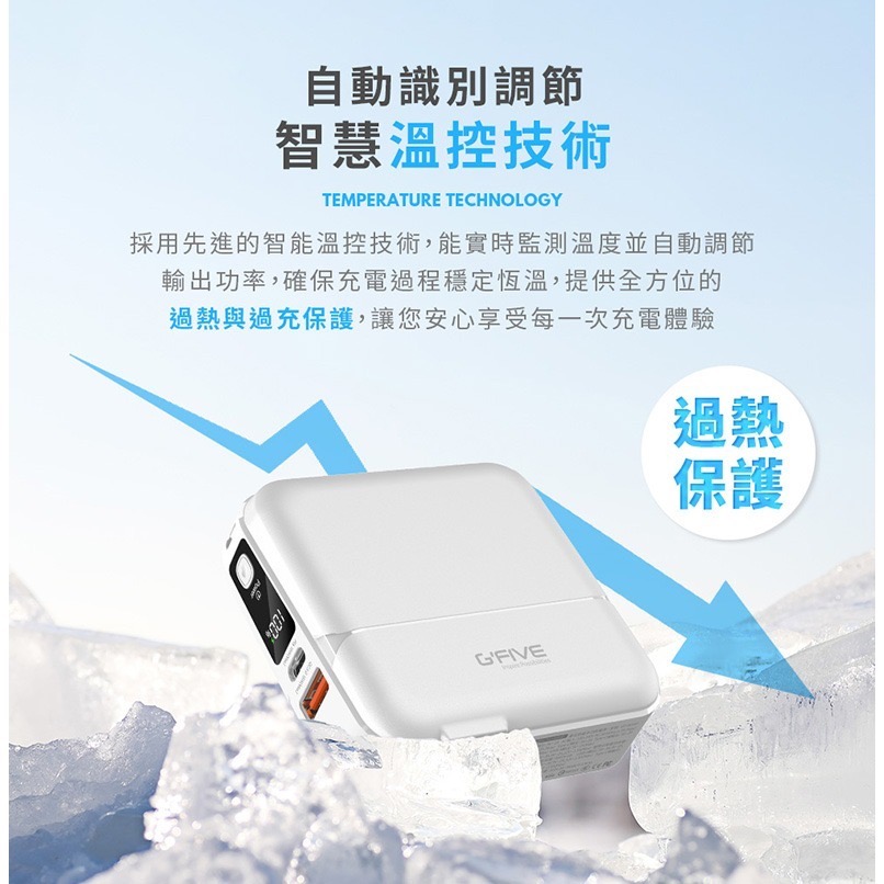 CB🌟G’FIVE 15000mAh大容量多功能行動電源 (附贈收納包) 台灣公司貨 自帶線 大容量-細節圖6