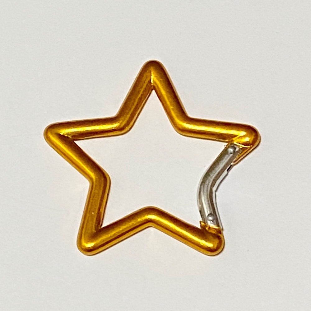 鋁合金 五角星 中號 星星掛扣 安全扣 – 鑰匙扣 包包扣 掛鉤 配件 扣環 彈簧扣 金屬扣-規格圖5