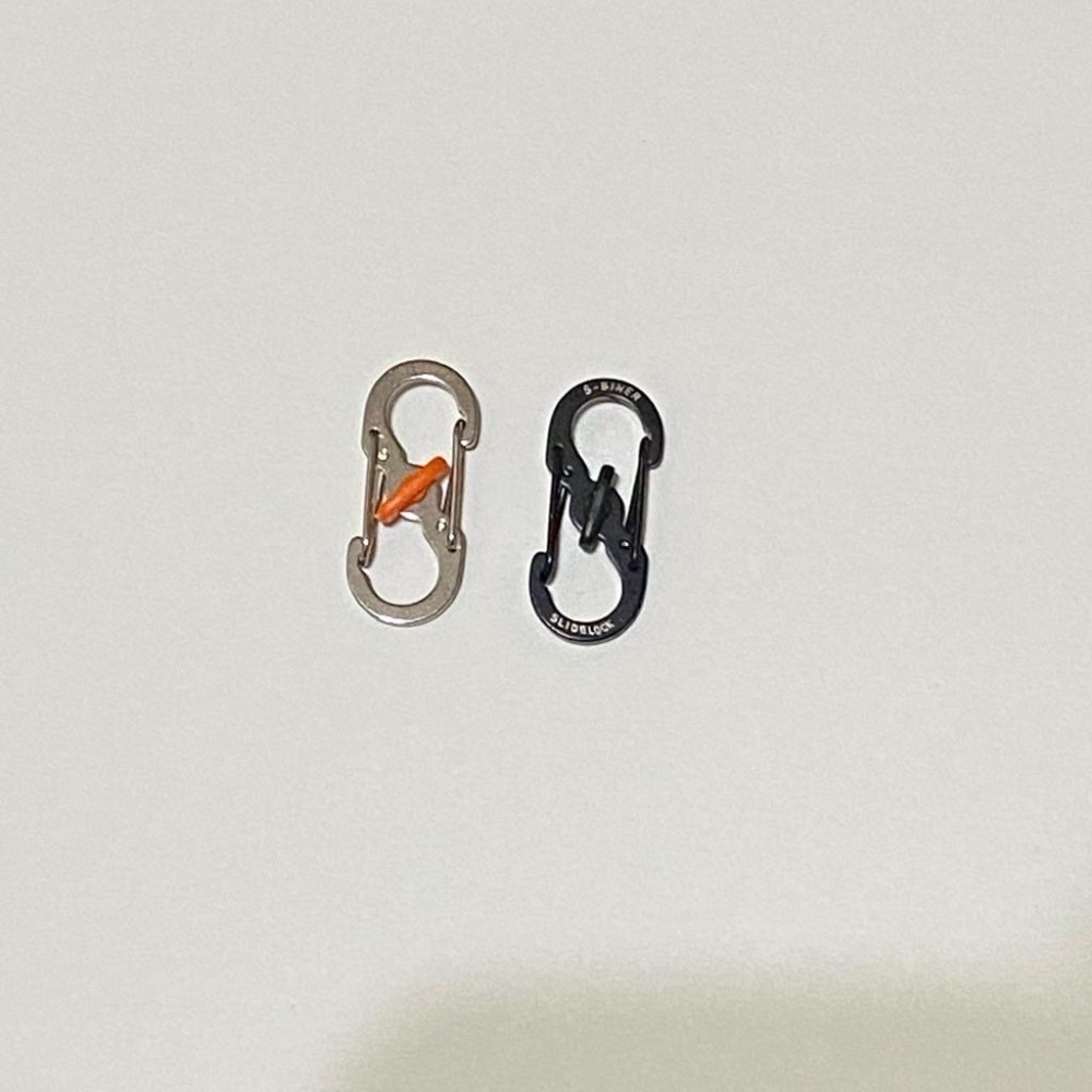 不鏽鋼 S型 帶鎖 8字扣 雙頭扣 連接扣 – 鑰匙扣 包包扣 掛鉤 配件 扣環 彈簧扣 金屬扣-細節圖4