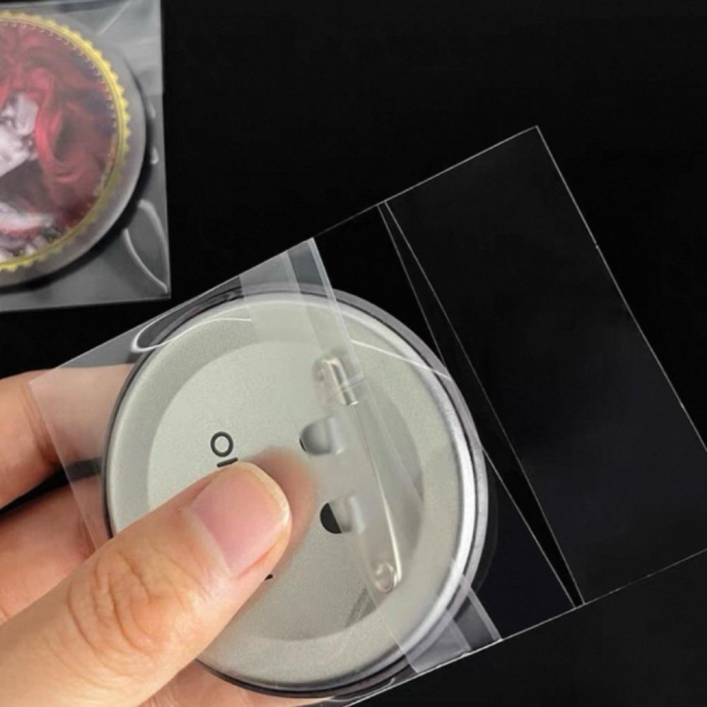 CPP 自黏袋 20絲 特厚 透明 保護套 封口 帶摺痕 徽章 相卡 小卡 特典 周邊 收納 展示 20張-細節圖2