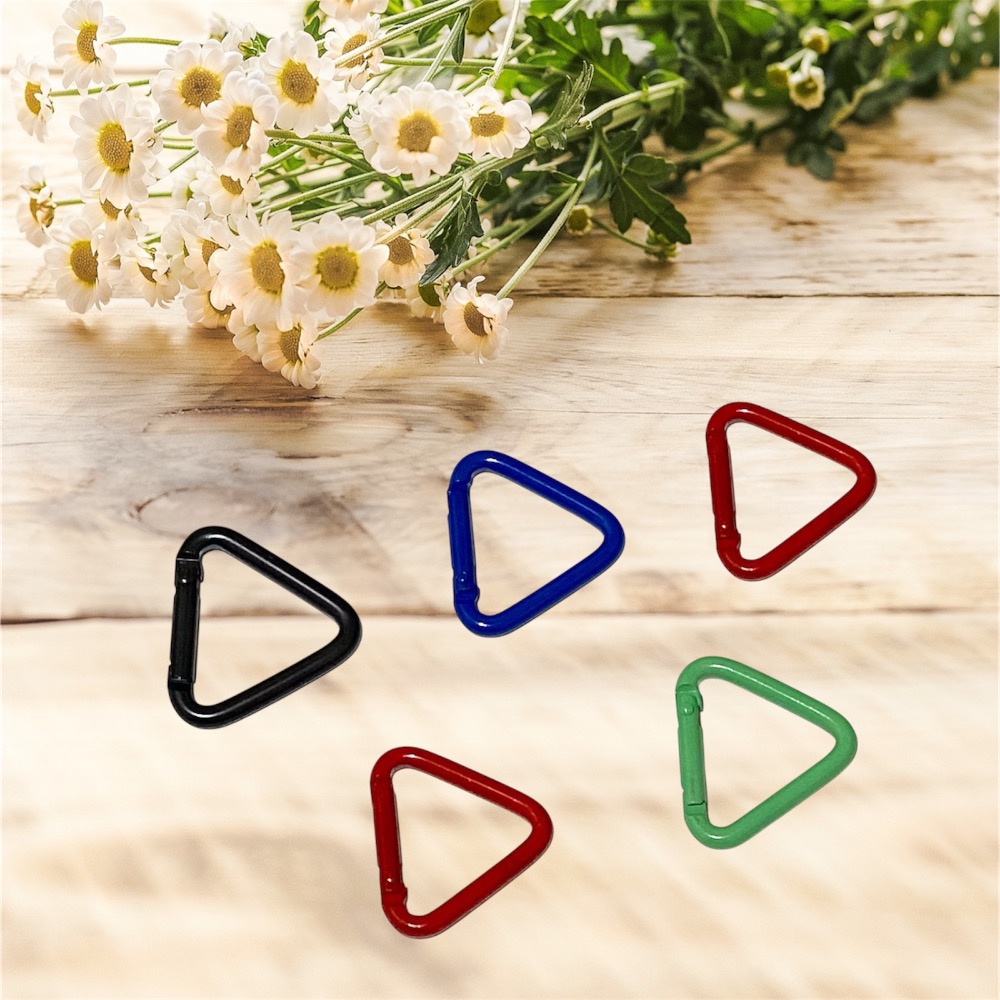 鋁合金 三角形 彩色 彈簧扣 連接環 – 鑰匙扣 包包扣 掛鉤 配件 扣環 彈簧扣 金屬扣-細節圖3