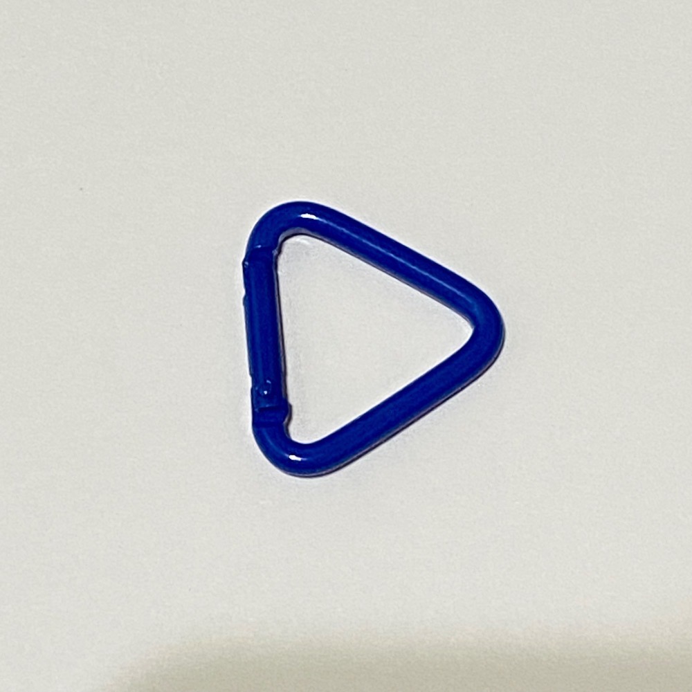 鋁合金 三角形 彩色 彈簧扣 連接環 – 鑰匙扣 包包扣 掛鉤 配件 扣環 彈簧扣 金屬扣-規格圖3