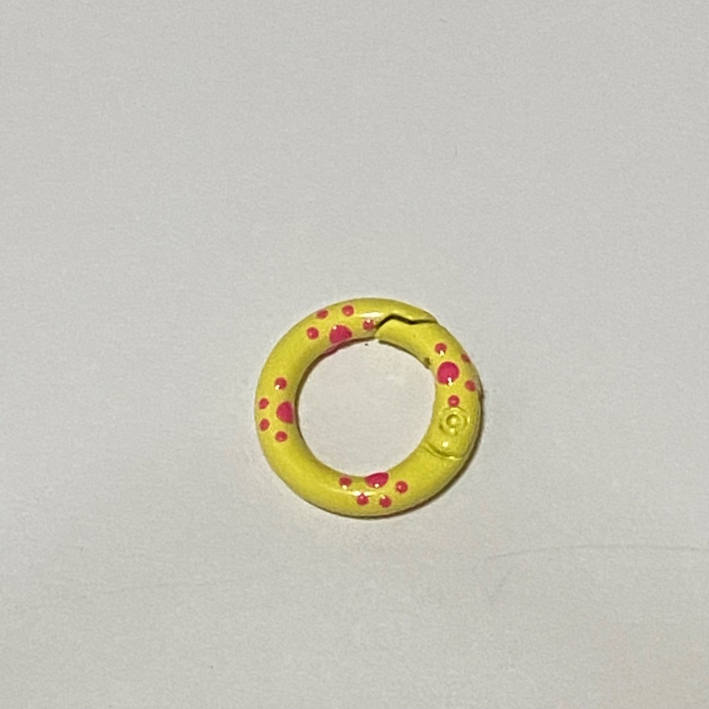 20mm 貓爪 彩繪 滴油 彈簧圈 DIY配件 – 鑰匙扣 包包扣 掛鉤 配件 扣環 彈簧扣 金屬扣-規格圖3