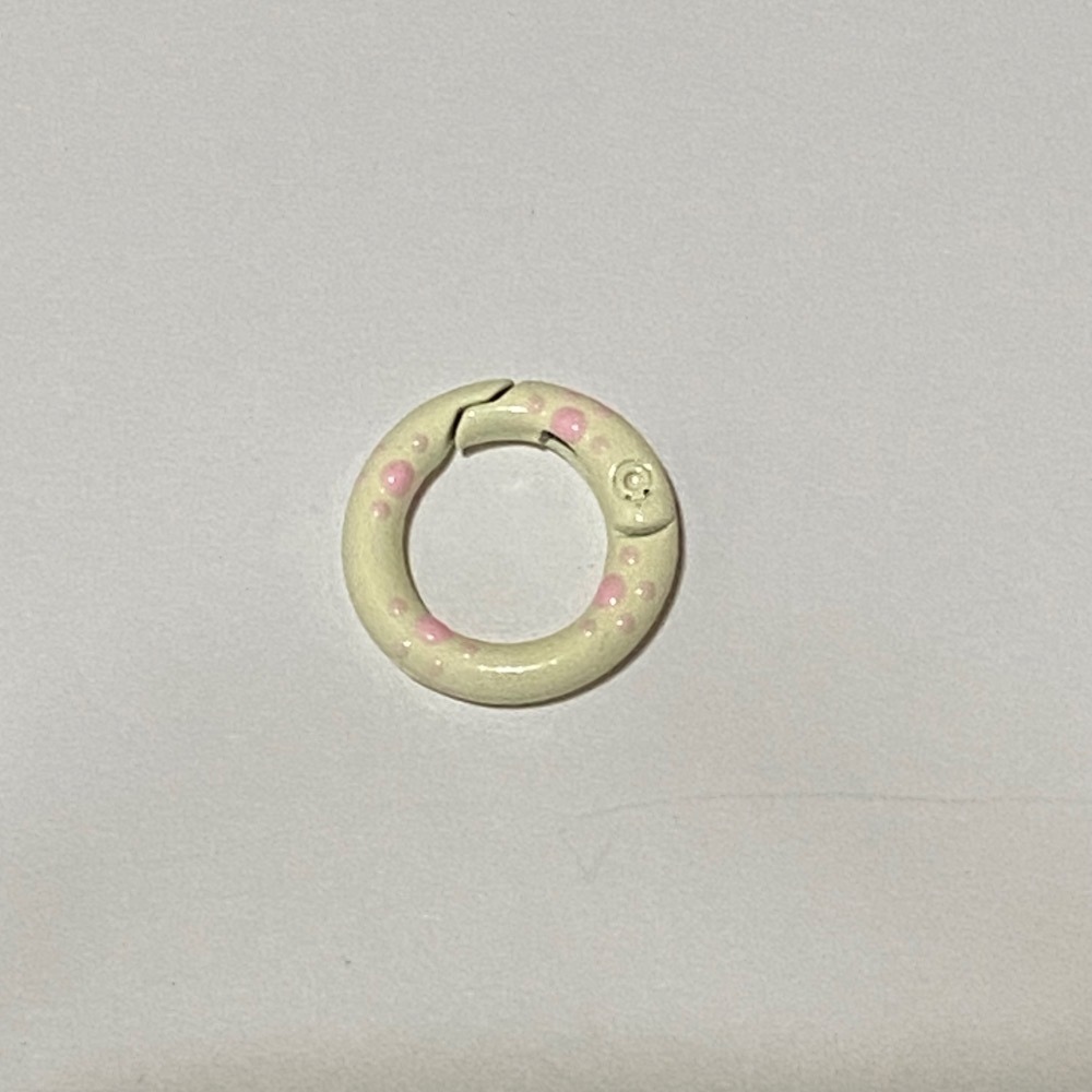 20mm 貓爪 彩繪 滴油 彈簧圈 DIY配件 – 鑰匙扣 包包扣 掛鉤 配件 扣環 彈簧扣 金屬扣-規格圖3