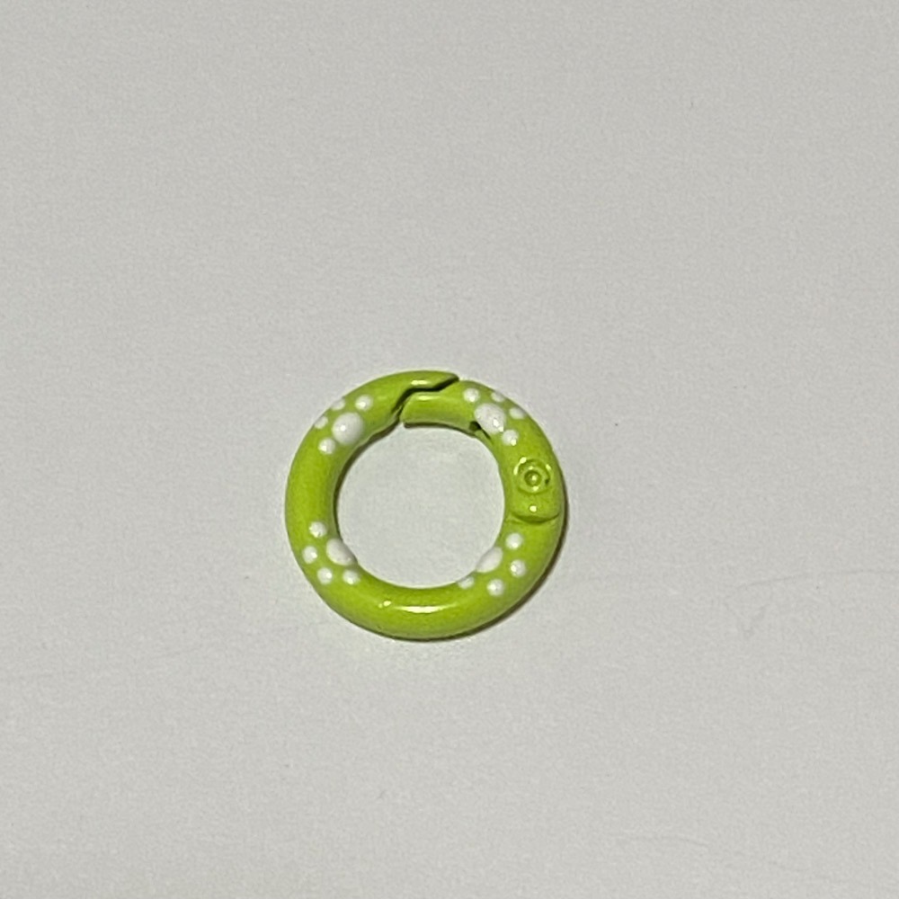 20mm 貓爪 彩繪 滴油 彈簧圈 DIY配件 – 鑰匙扣 包包扣 掛鉤 配件 扣環 彈簧扣 金屬扣-規格圖3