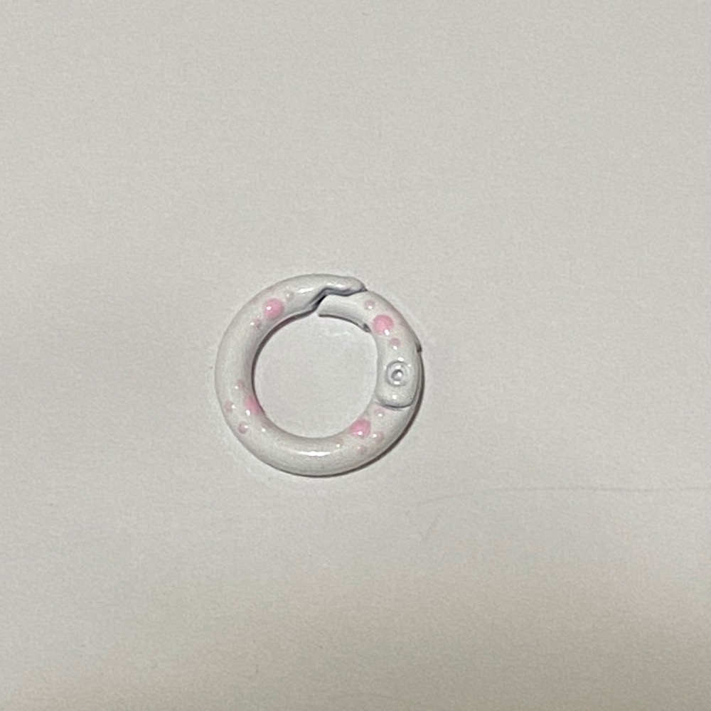 20mm 貓爪 彩繪 滴油 彈簧圈 DIY配件 – 鑰匙扣 包包扣 掛鉤 配件 扣環 彈簧扣 金屬扣-規格圖3