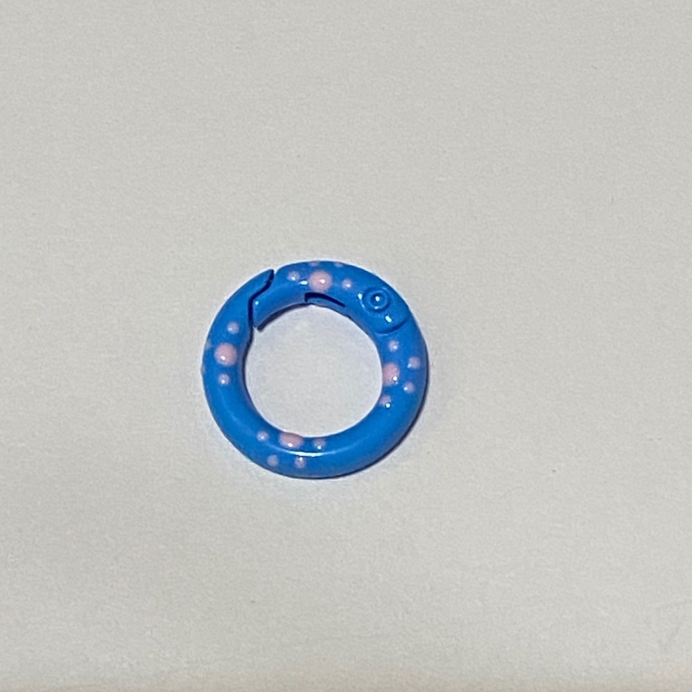 20mm 貓爪 彩繪 滴油 彈簧圈 DIY配件 – 鑰匙扣 包包扣 掛鉤 配件 扣環 彈簧扣 金屬扣-規格圖3