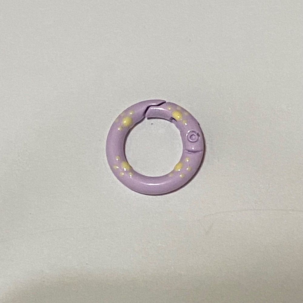 20mm 貓爪 彩繪 滴油 彈簧圈 DIY配件 – 鑰匙扣 包包扣 掛鉤 配件 扣環 彈簧扣 金屬扣-規格圖3