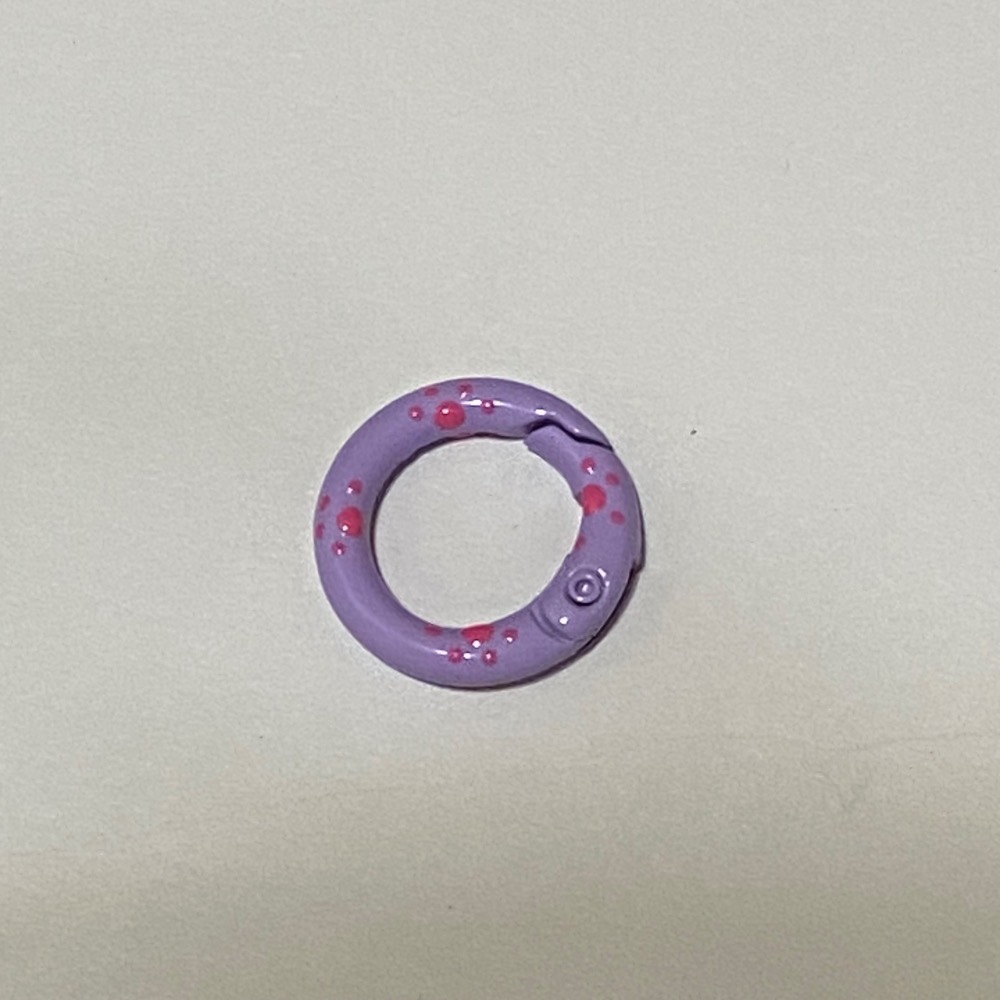 20mm 貓爪 彩繪 滴油 彈簧圈 DIY配件 – 鑰匙扣 包包扣 掛鉤 配件 扣環 彈簧扣 金屬扣-規格圖3