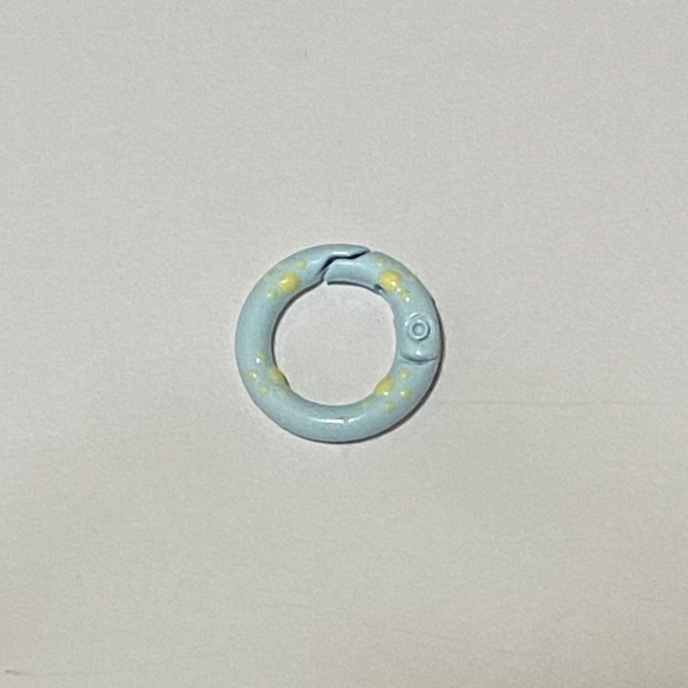 20mm 貓爪 彩繪 滴油 彈簧圈 DIY配件 – 鑰匙扣 包包扣 掛鉤 配件 扣環 彈簧扣 金屬扣-規格圖3