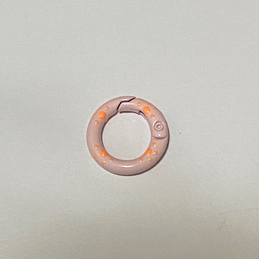 20mm 貓爪 彩繪 滴油 彈簧圈 DIY配件 – 鑰匙扣 包包扣 掛鉤 配件 扣環 彈簧扣 金屬扣-規格圖3