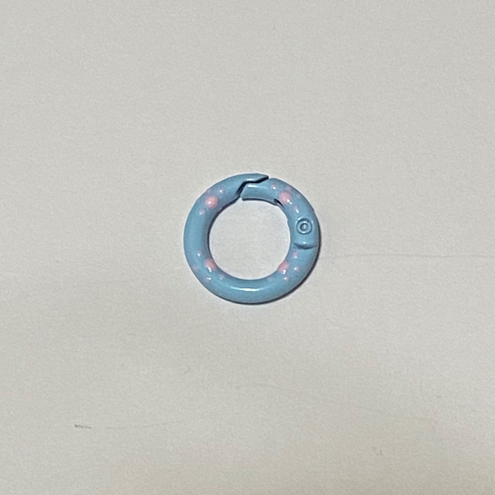 20mm 貓爪 彩繪 滴油 彈簧圈 DIY配件 – 鑰匙扣 包包扣 掛鉤 配件 扣環 彈簧扣 金屬扣-規格圖3